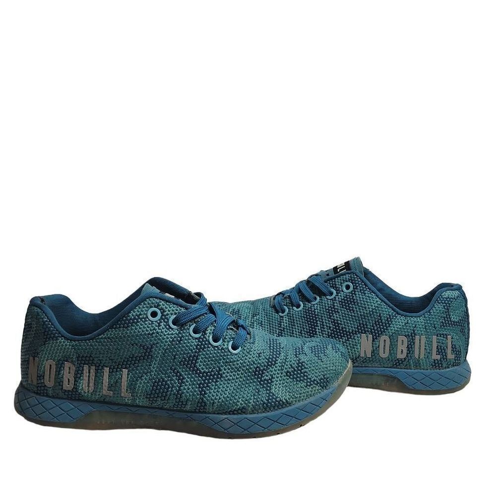 NOBULL Floral Trainers Unisex Sneakers Women's Size 8.5 Men's Size 7 Blue Green
